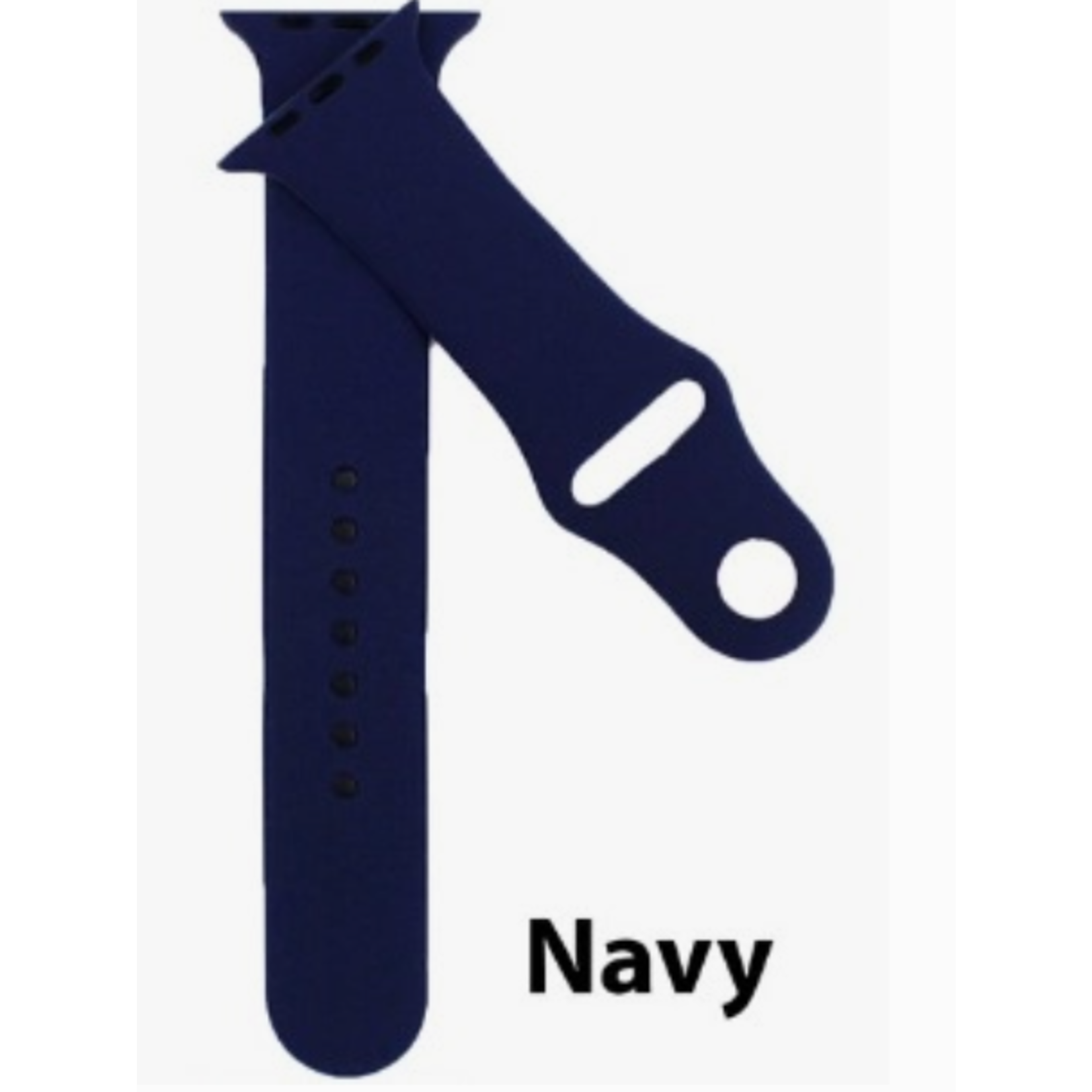 ShopTrendsNow Silicone Apple Watch Band #13 Navy 38/40/41mm