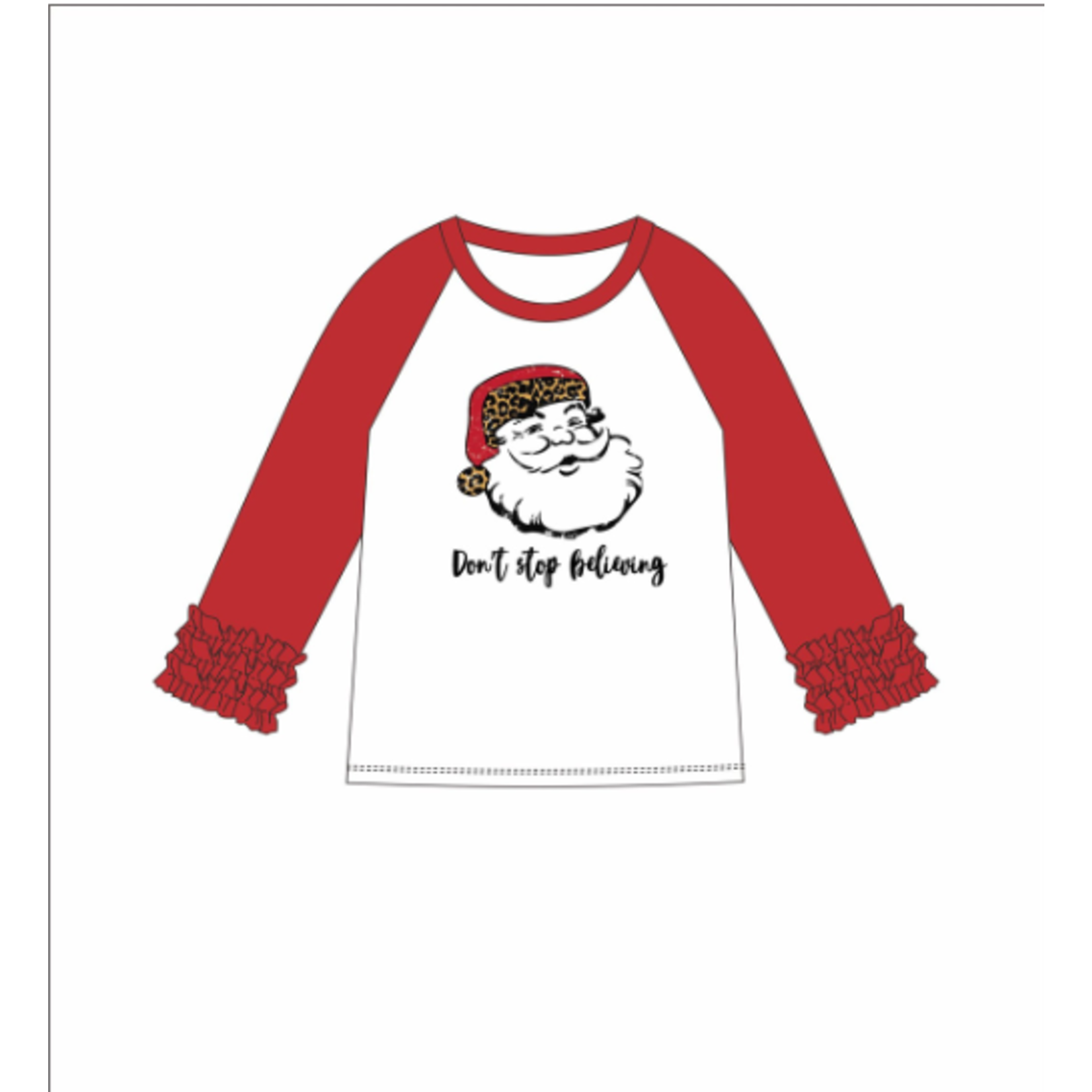 Jane Marie Jane Marie Kids Don't Stop Believing 3/4 Sleeve Tee