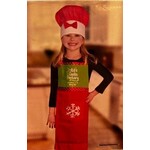 DM Merchandise Santa's Cookie Factory Hat & Apron Set