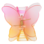 Ganz Butterfly Hair Clip Orange/Pink