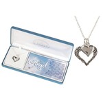 Dicksons Angel Wing Heart Necklace