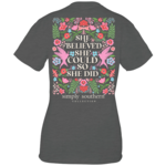 Simply Southern Simply Southern She Graphite T-shirt