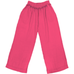 Simply Southern Simply Southern Gauze Pant Hot Pink