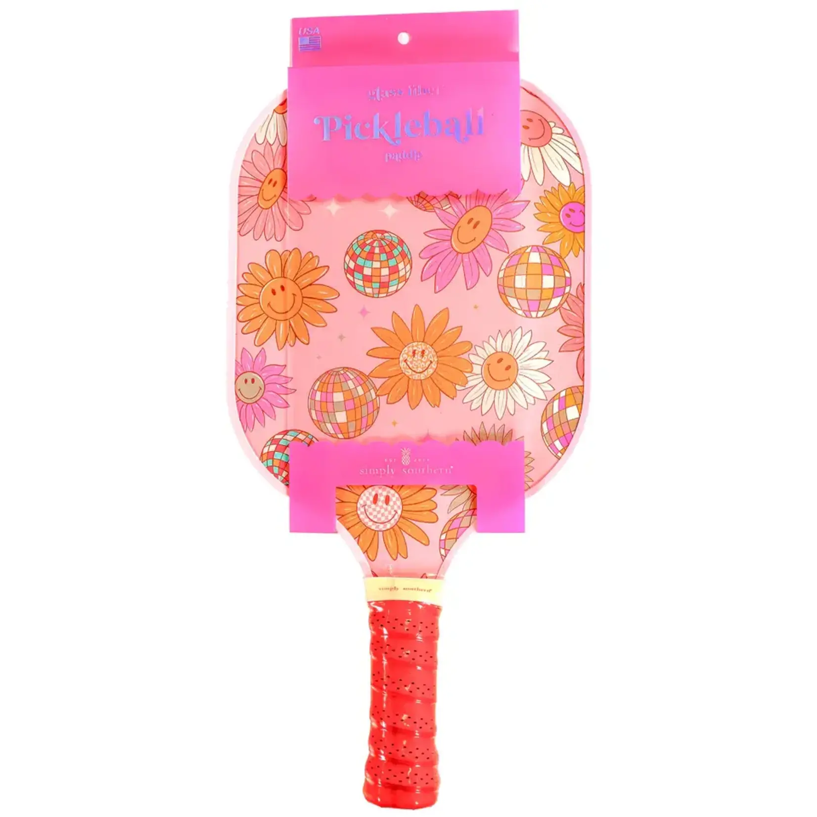 Simply Southern Simply Southern Pickleball Paddle Flower Smiley