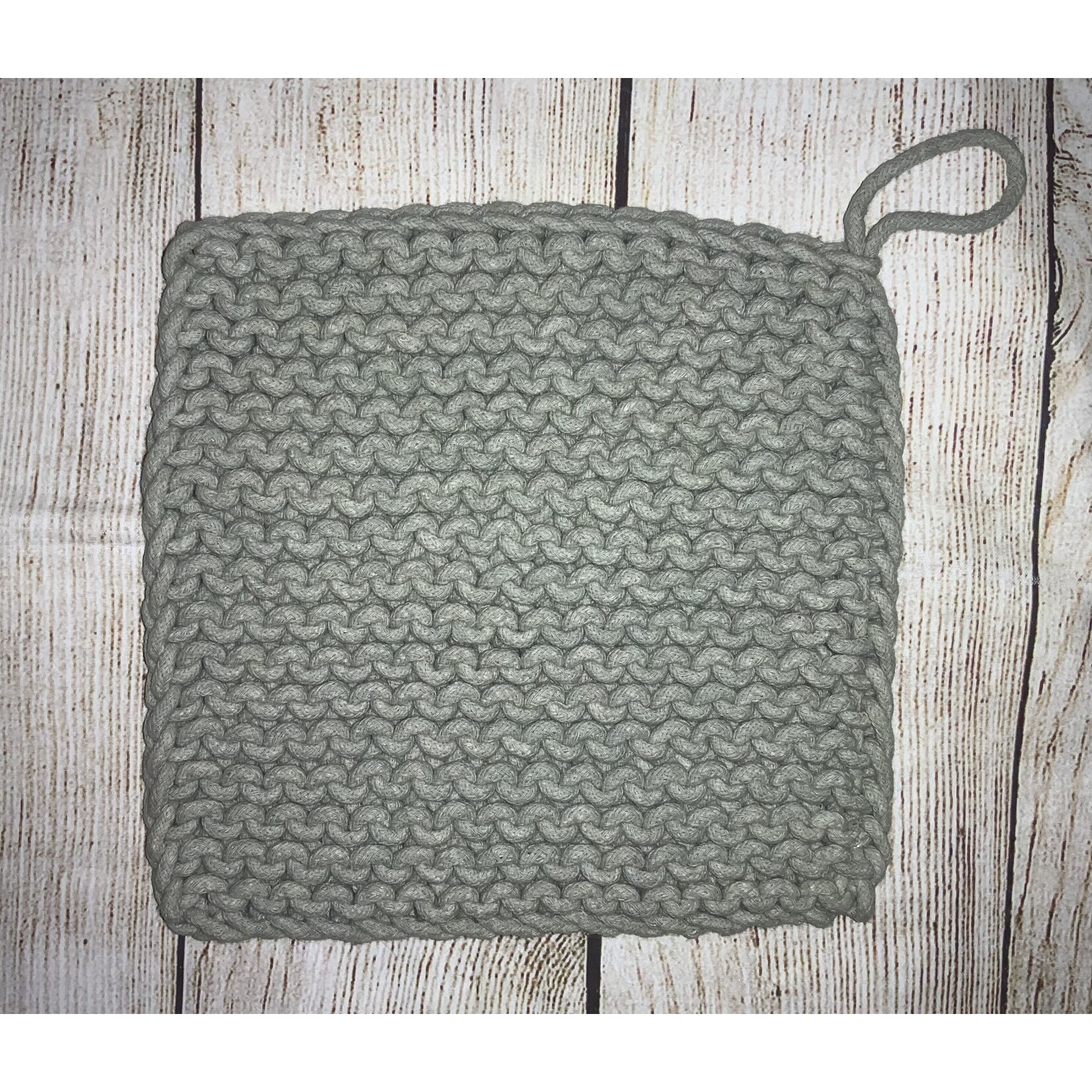 Ganz Crochet Pot Holder Gray