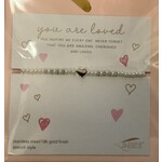 Alexa’s Angels Alexa’s Angels You Are Loved Silver Heart Bracelet
