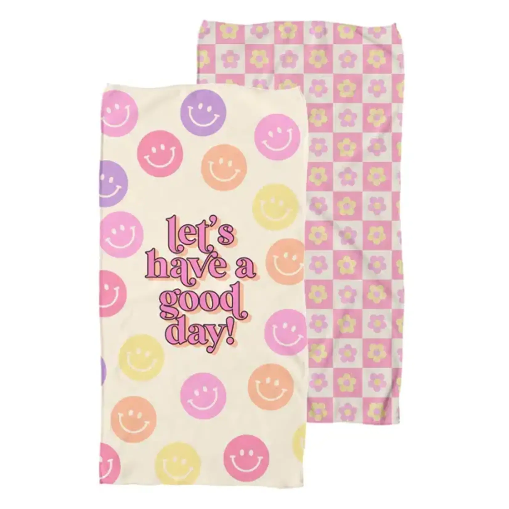 Simply Southern Simply Southern Quick Dry Sand Free Towel Smile
