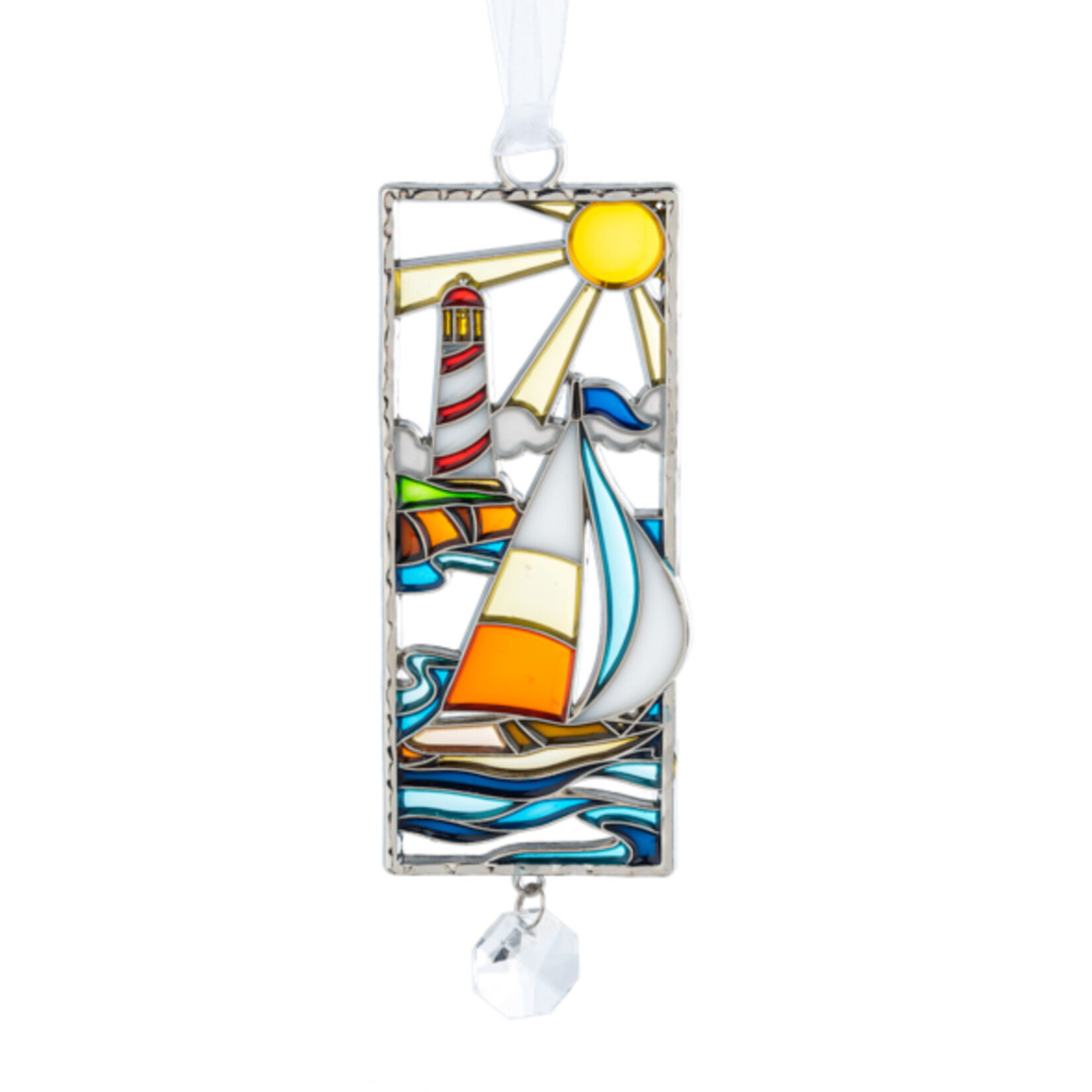 Ganz Painted Sailboat Ornament