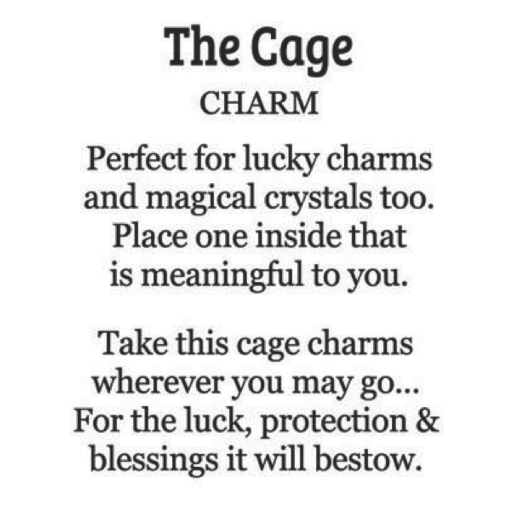 Ganz The Cage Charm