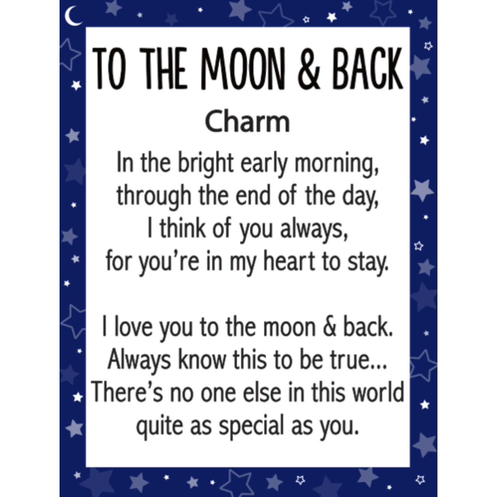 Ganz Ganz I Love You to the Moon & Back Charm