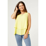 Coco + Carmen Coco+Carmen Callum Double Layer Tank Yellow
