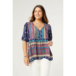 Coco + Carmen Coco+Carmen Thea V-Neck Floral Top