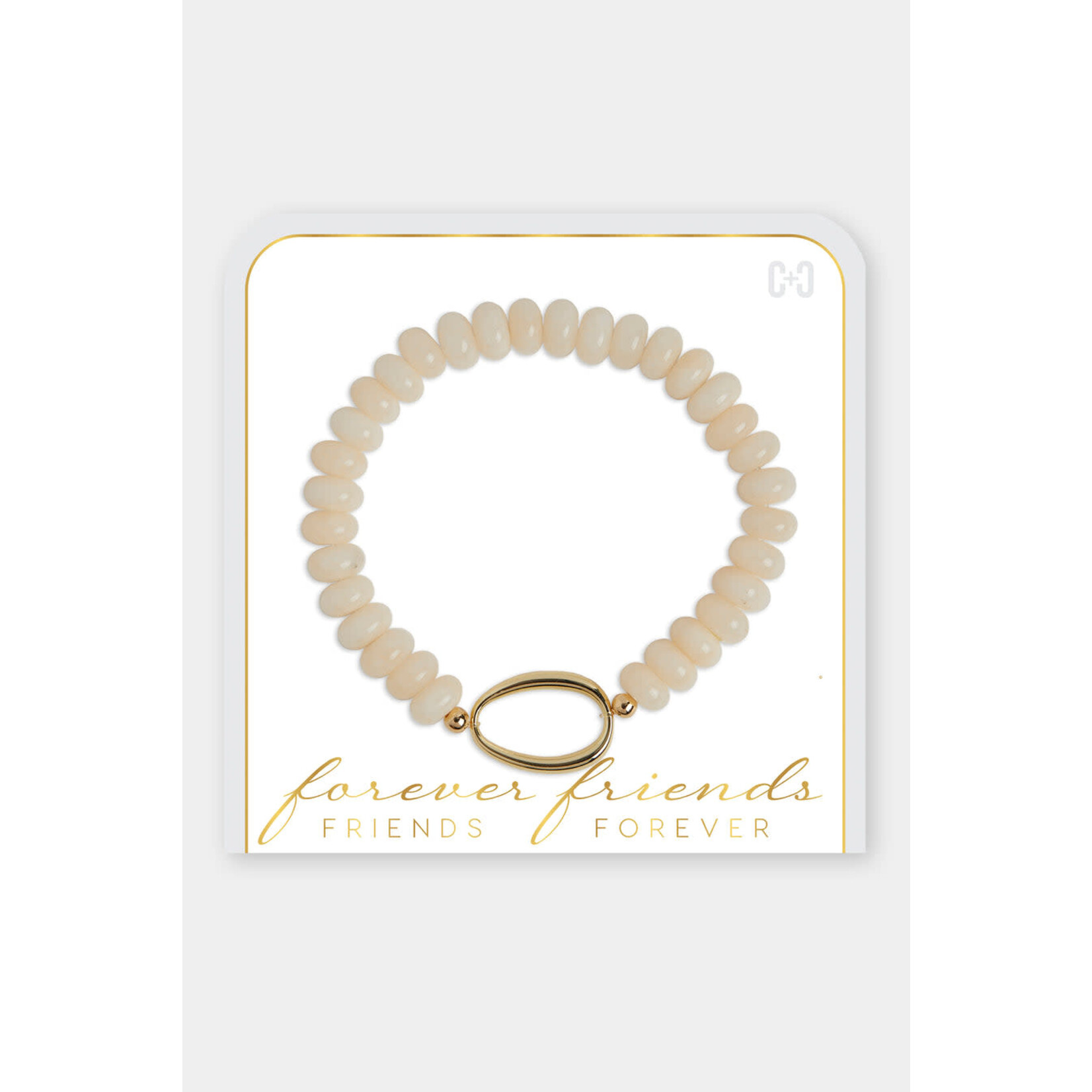 Coco + Carmen Coco+Carmen Forever Friends Stretch Bracelet Cream
