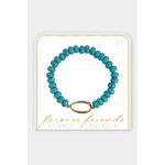 Coco + Carmen Coco+Carmen Forever Friends Stretch Bracelet Turquoise
