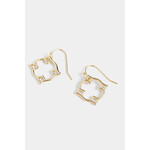 Whispers Whispers Pointed Circle Earrings Gold WN004773