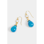 Whispers Whispers Clear Stone Teardrop Bead Dangle Earrings Ocean WN004796