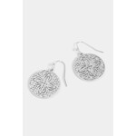 Whispers Whispers Floral Filigree Earrings Silver WN004761
