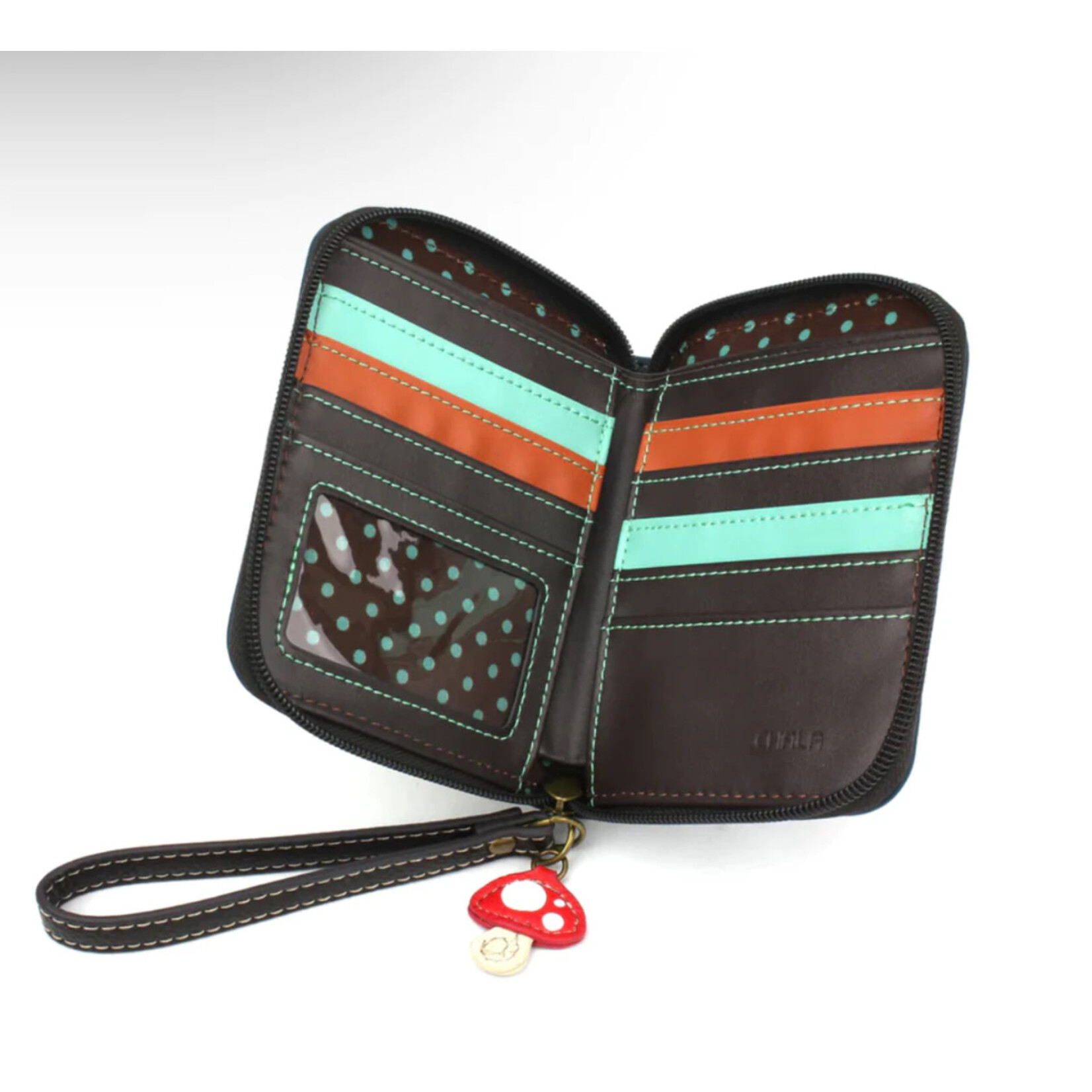 Chala Chala 839 Zip Around Wallet Mushroom