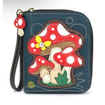 Chala Chala 839 Zip Around Wallet Mushroom