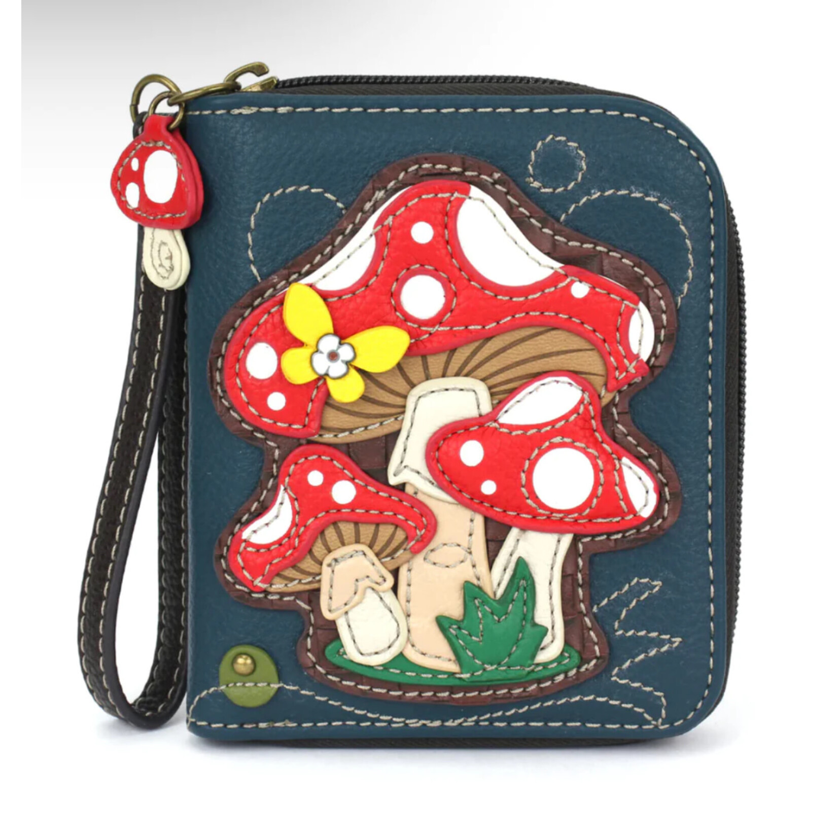 Chala Chala 839 Zip Around Wallet Mushroom