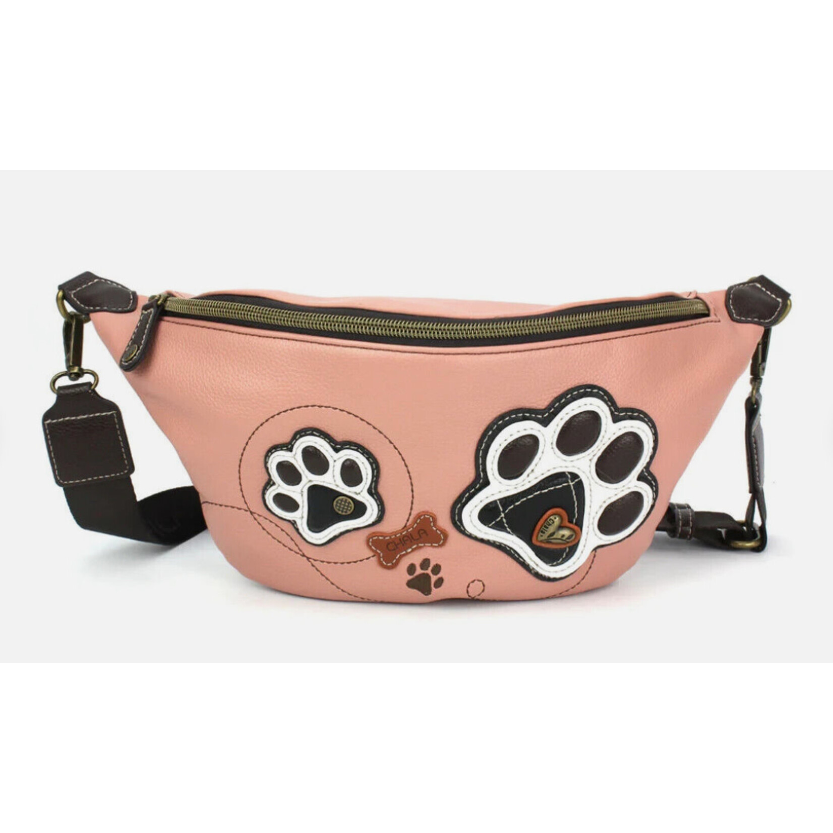 Chala Chala 861 Fanny Pack Pawprint Dusty Pink