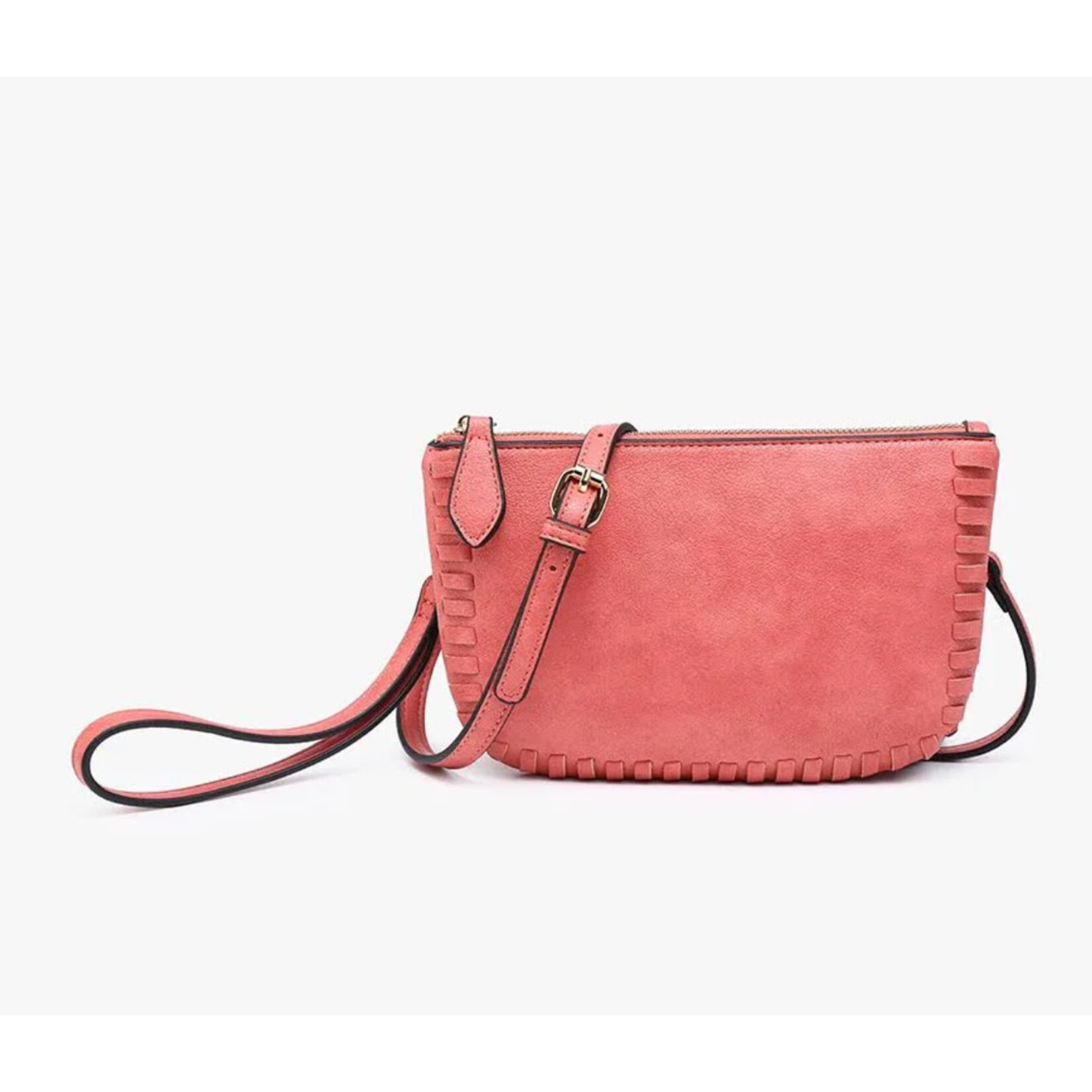 Jen & Co Jen & Co Bonnie Crossbody Wristlet Raspberry M2397