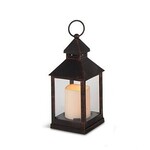 Everlasting Glow Brushed Black LED Lantern