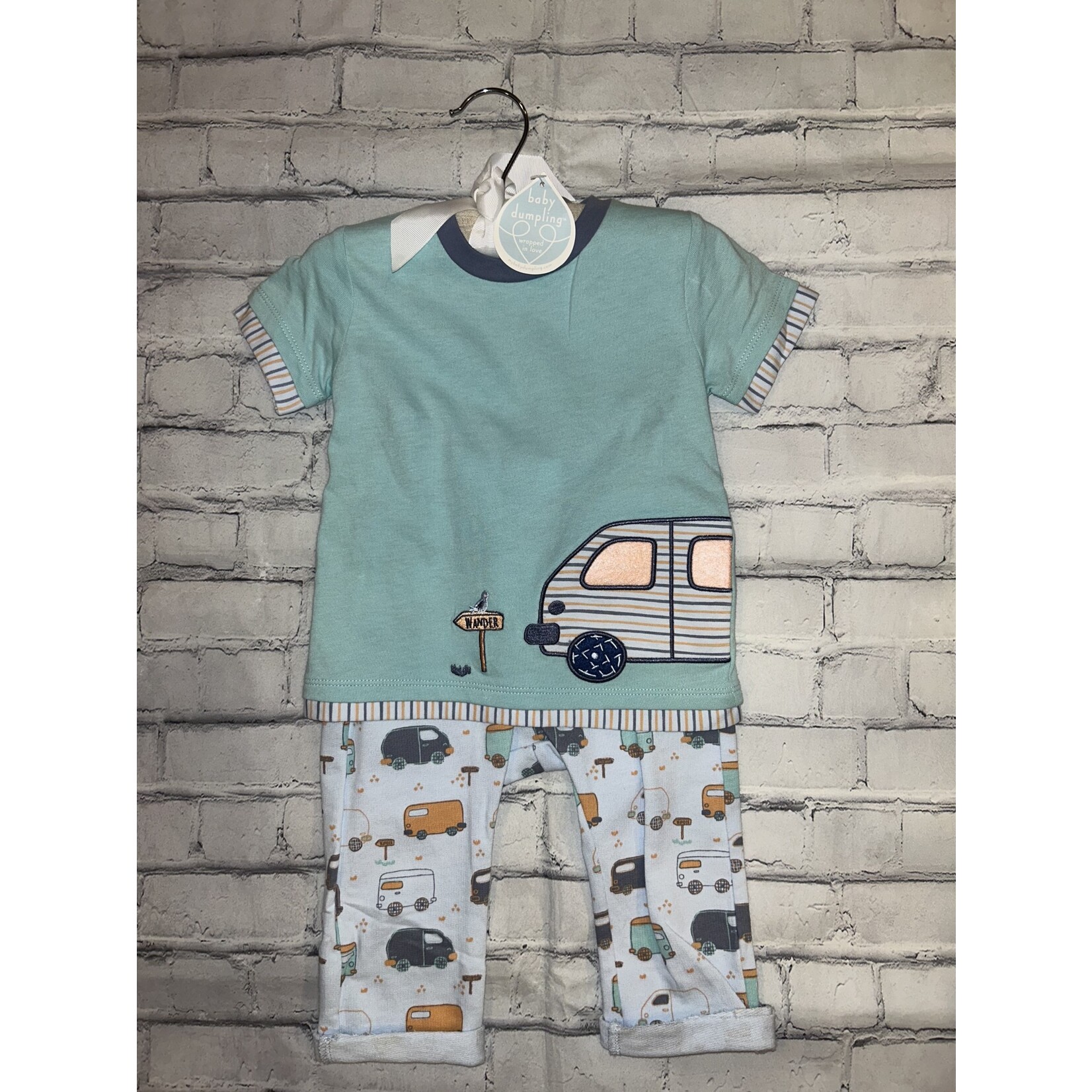 Baby Dumpling Baby Dumpling Top and Pant On The Road Again 6-9 months