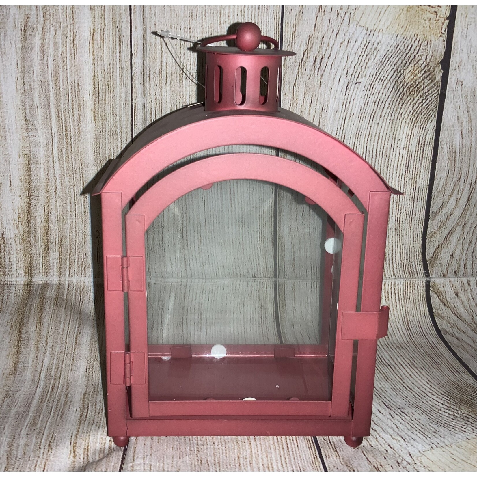 AGP Red Metal Lantern Large