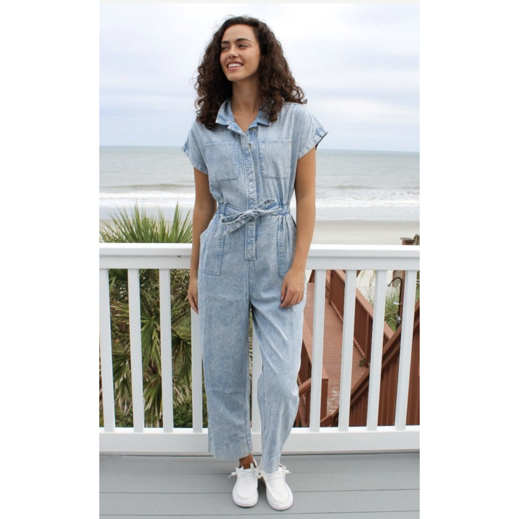 Simply Southern Simply Southern Jumpsuit Blue