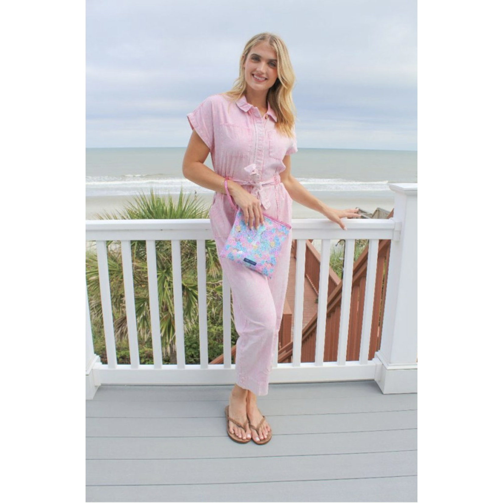 Simply Southern Simply Southern Jumpsuit Pink