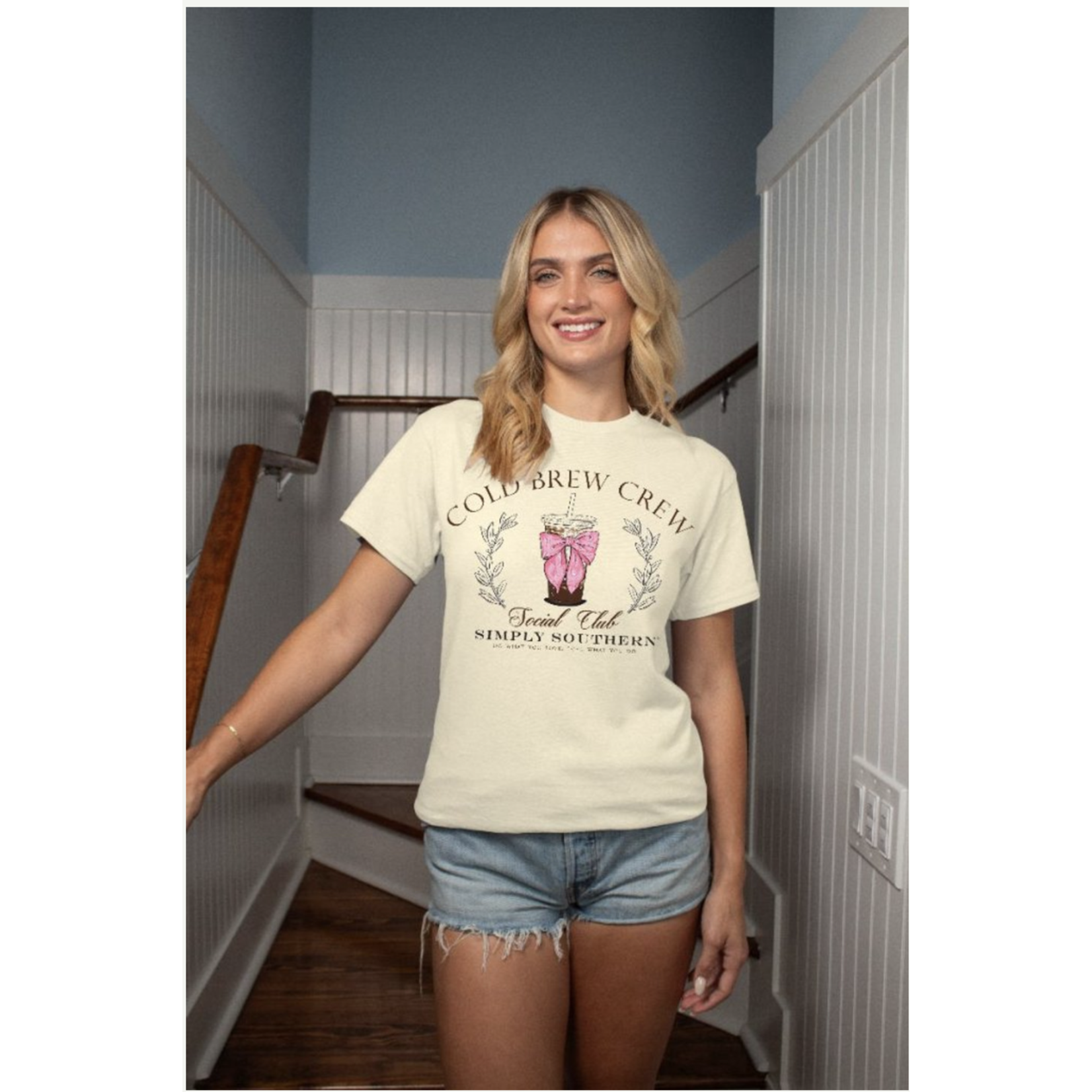 Simply Southern Simply Southern Cold Brew Wisp T-Shirt Medium