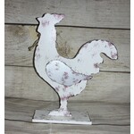 Burton & Burton White Chicken Shelf Sitter Rooster