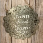 Manual Farm Sweet Farm Metal Sign