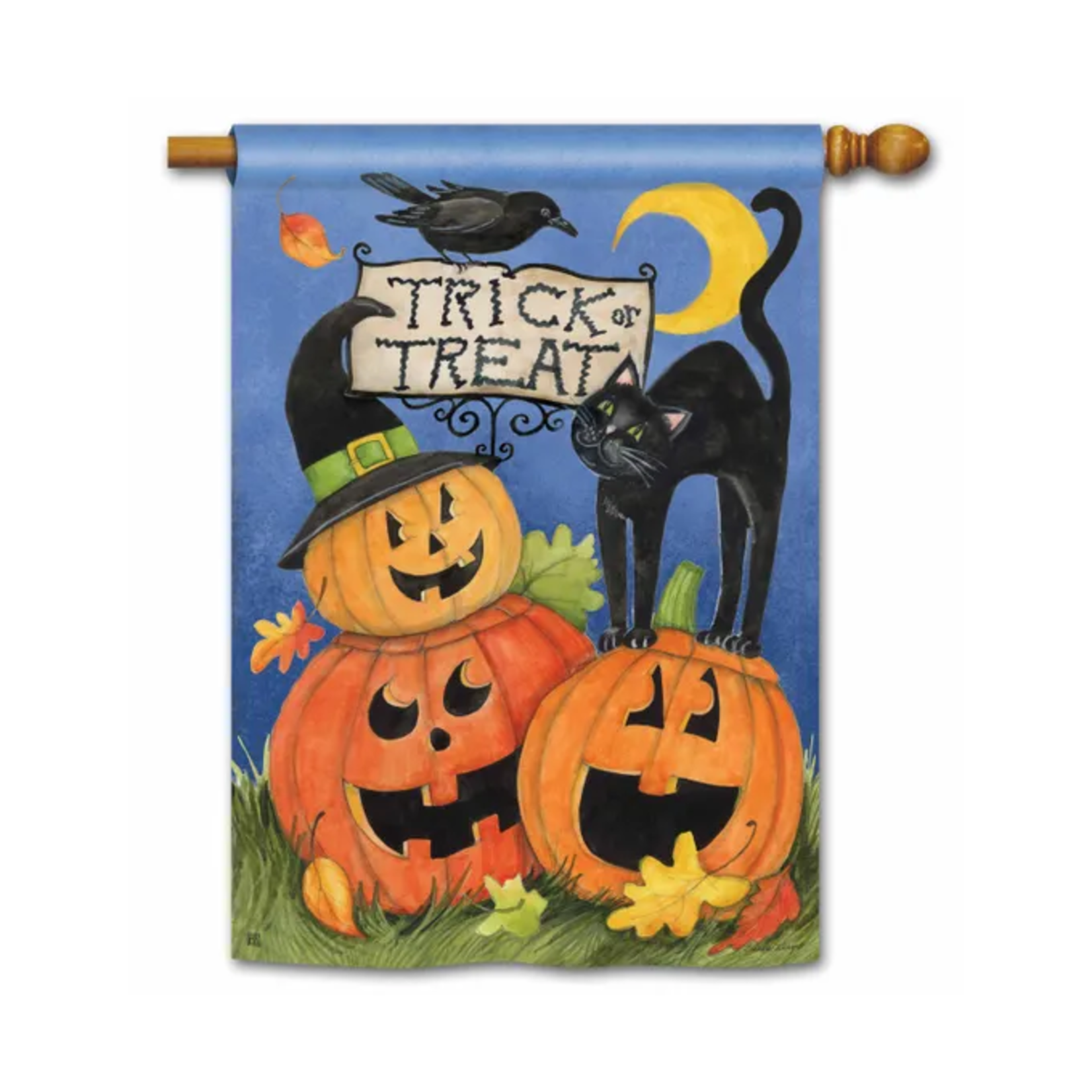 Studio M Trick or Treat Standard House Flag