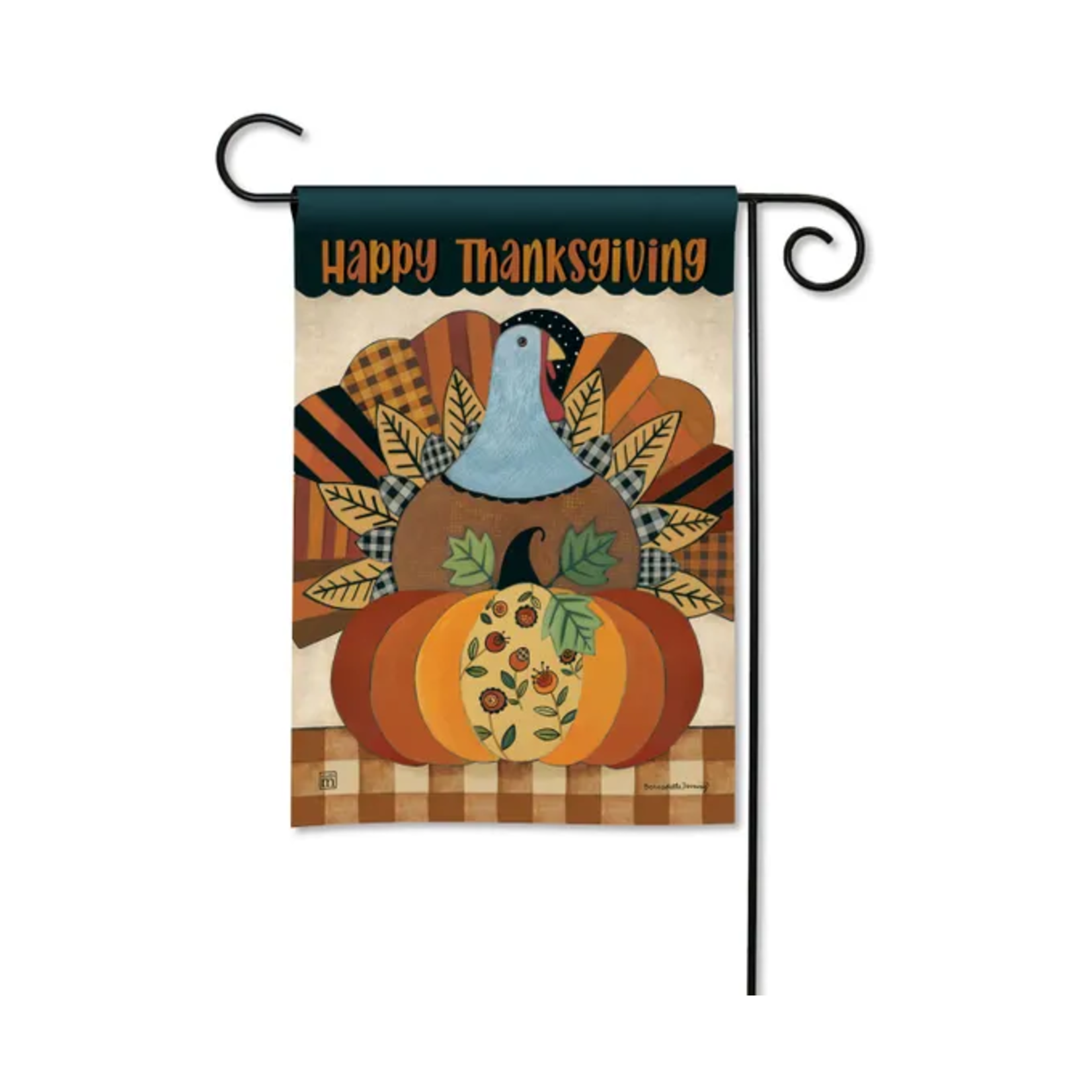 Studio M Thanksgiving Turkey Garden Flag