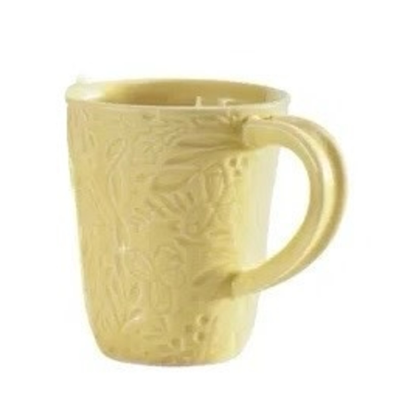 Studio M Floral Handcrafted Mug Yellow