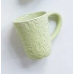 Studio M Floral Handcrafted Mug Green