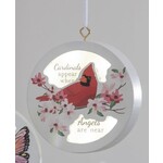 Evergreen LED Wood Memorial Hanging Cardinal