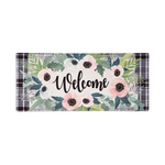 Evergreen Beautiful Floral Welcome Switch Mat
