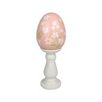 AGP Easter Egg On Pedestal Pink