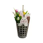 AGP Bunny & Tulip Basket Hanging