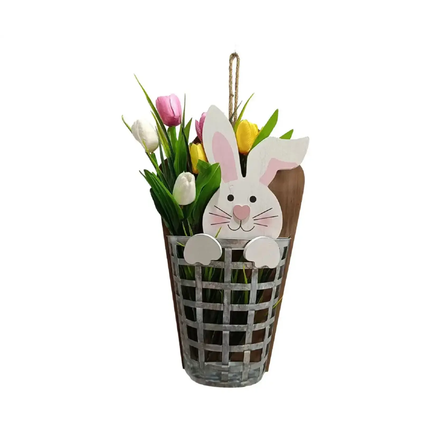 AGP Bunny & Tulip Basket Hanging