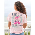 Simply Southern Simply Southern Happy Girls Light Pink T-Shirt