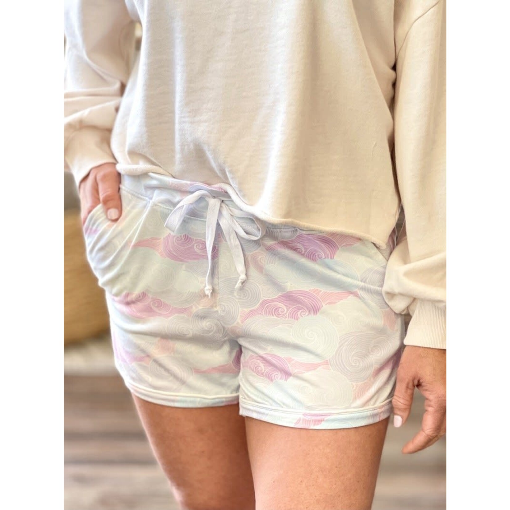 Hello Mello Head In The Clouds Lounge Shorts M/L