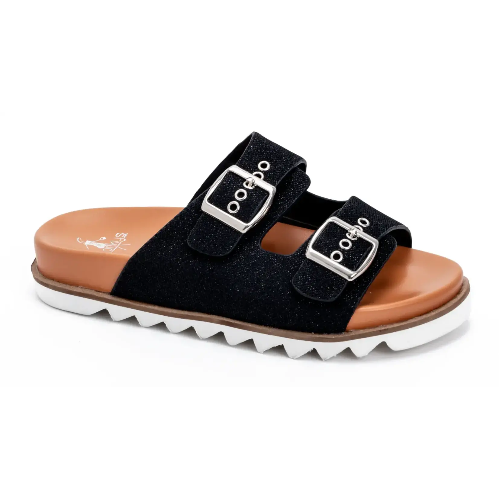 Corkys Corkys Dash Black Shimmer Sandals
