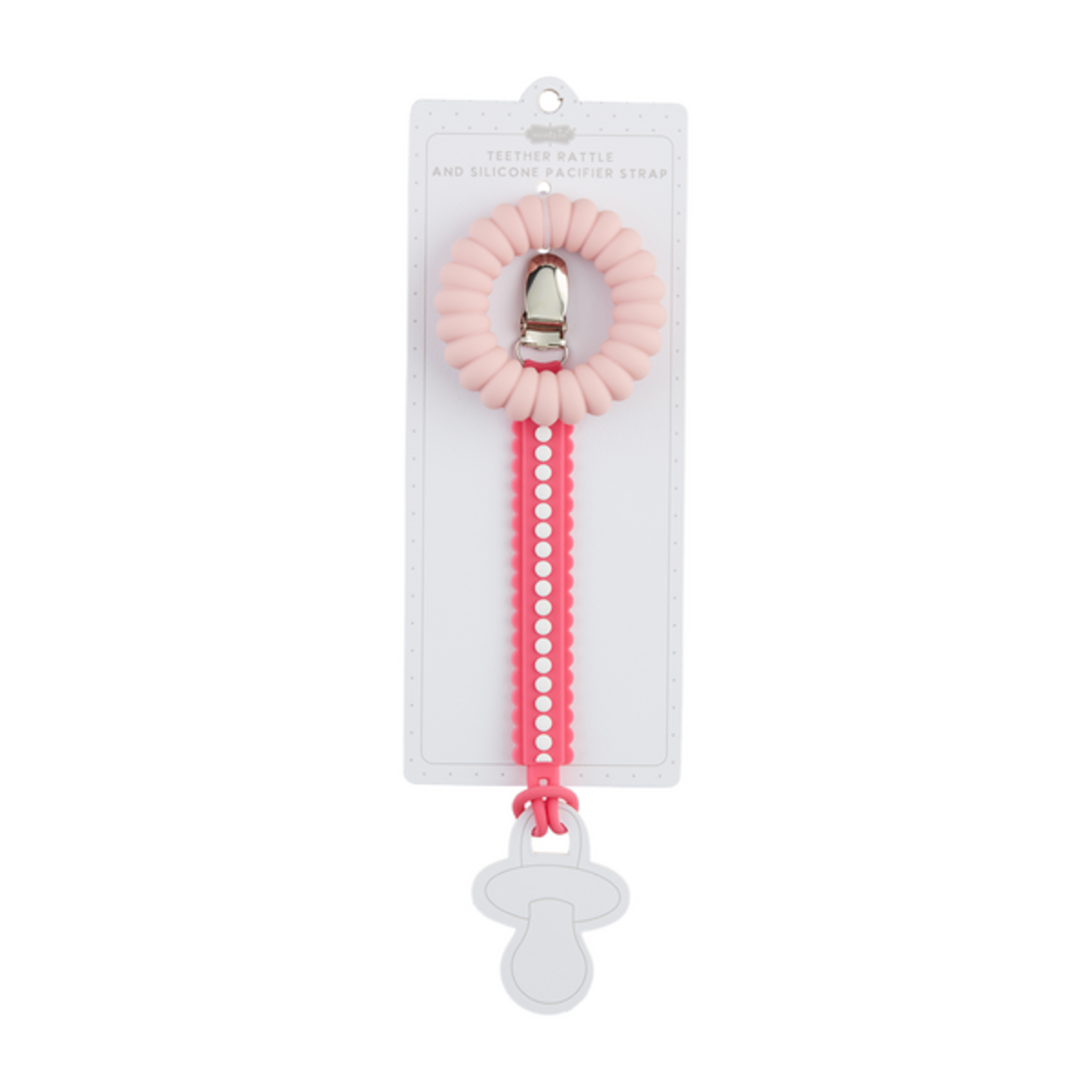 Mudpie Mudpie Pink Teether & Pacy Strap