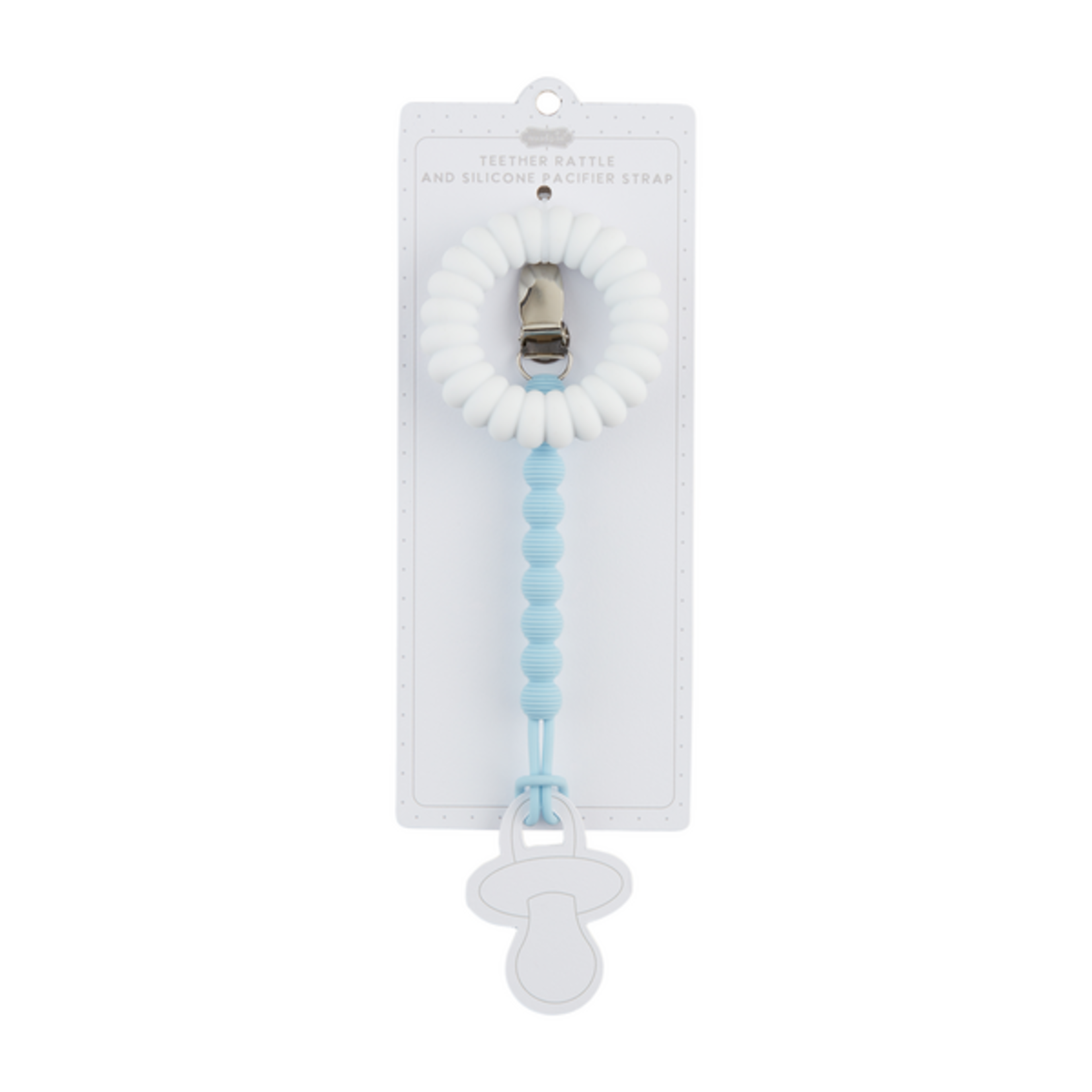 Mudpie Mudpie White Teether & Pacy Strap
