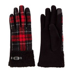Mudpie Mudpie Tartan Boucle Gloves Red