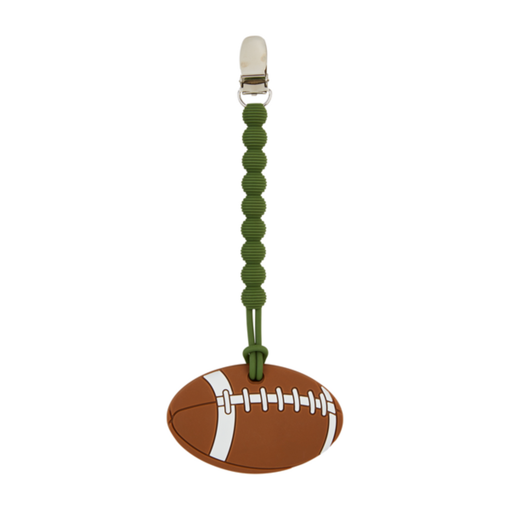 Mudpie Mudpie Football Clip On Teether